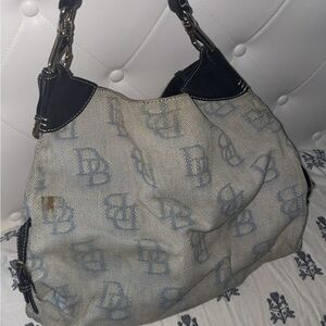 Dooney & Bourke Black and Gray Hobo Bag